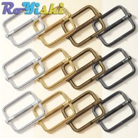 10-100 Pcs/Pack Metal Slides Tri-Glides Wire-Formed Roller Pin Buckles Strap Slider Adjuster Buckles