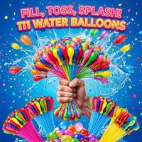 111Pcs Self Sealing Water Balloons Quick Fill Magic Water Bombs Summer Pool Party Outdoor Beach Water Fight Game Toys for Kids