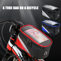 Bicycle Large Capacity Bag Waterproof Touch Screen Reflective Bicycle Bag Mountain Cycling Lightweight Front Top Tube Bags