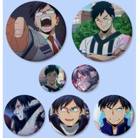 Anime Tenya Iida Badges 25 32 44 58 75 Mm Round Cosplay Pin Bag Decor Fans Collect Friends Gifts Brooch Souvenir