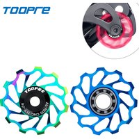 TOOPRE Bicycle Rear Derailleur Guide Wheel 11T 13T Aluminum Alloy Lightweight Ceramic Perrin Bearings For Mountain Road Bike