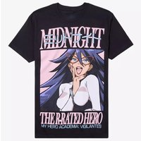 My Hero Academia Vigilantes Midnight Portrait Men T-Shirt Oversized 100% Cotton Unisex O-Neck Short Streetwear Sleeve Y2k Tee