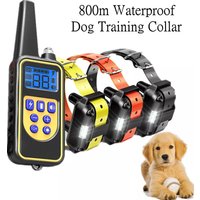800m Digital Dog Training Collar Waterproof Rechargeable Remote Control Pet with LCD Display for All Size Shock Vibration Sound