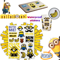 New Despicable Me Minions Bob Kevin Sticker High-Quality Cute Cartoon Print Creative Waterproof Decoration for Cups and Desktop