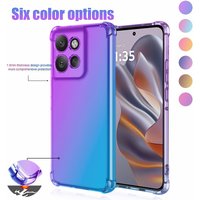Shockproof Gradient Silicone TPU Case For Motorola Edge 60 50 Neo 40 Pro 30 Fusion 5G 2024 Protective Cover Coque Capa Fundas