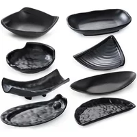 Oval black plate jewelry tray key dressing table decorative plate keyfood decorative