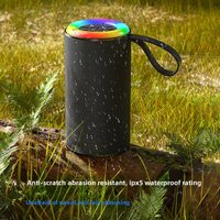 Portable Wireless Bluetooth Speaker RGB Lights Waterproof Outdoor Mini Soundbar Stereo Atmosphere Lamp