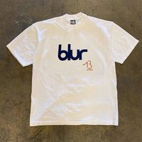 Blur 13 Men Cotton TShirt Graphic Vintage Streetwear Retro Casual Grunge Hip Hop