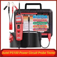 Autel PS100 Power Circuit Probe Tester Automotive 12V 24V Electrical System Diagnostic Power Scan Tool Read Digital Volt Meter