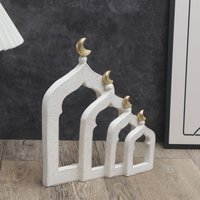 1 PC Candlestick Muslim Kaaba Dome Mosque Islamic Desktop Ornament Table Car Decor Crafts Gifts image 4