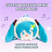 New Cute Hatsune Miku Handbag Doll Hatsune Miku Plush Toy Arcade Claw Machine Prize Exchange Gift Anime Merchandise Kawaii