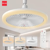 IRALAN Ceiling Fan with Lights and Remote Control Modern Intelligent Dimming Cooling Electric Fan for Study Bedroom Fans