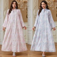 Eid Dress Women Abaya Sequins Party Dresses Jalabiya Muslim Ramadan Vestidos Morocco Islam Arab Long Robe Dubai Abayas Kaftan