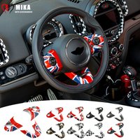 Car Steering Wheel Center Panel Button Case Trim Cover Stickers For Mini Cooper F54 F55 F56 F57 F60 Interior Car Accessories