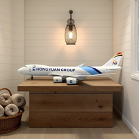 Plane Model 47CM 1/150 Scale Belgian Cargo 747-8F Airplane Decoration Freight Transport Diecast Resin Aircraft Model Display Toy