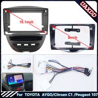 For 2005-2015 TOYOTA AYGO Citroen C1 Peugeot 107-108 9-10.1 INCH Car Radio Stereo Audio Screen Multimedia Video Harness Frame