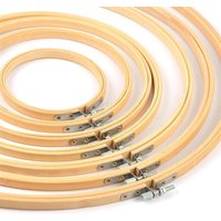 DIY Embroidery Hoop Tool Art Craft Cross Stitch Chinese Traditional Circle Round Bamboo Frame Sewing Tools Embroidery Hoops