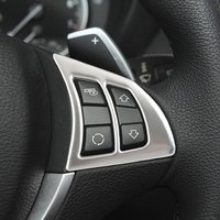 For BMW X5 X6 E70 E71 2008 2009 2010 2011 2012 2013 Car Console Steering Wheel Buttons Cover Trim Interior Sticker Accessories