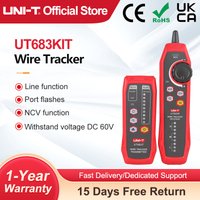 UNI-T UT683KIT Lan Tester Netzwerk Draht Tracer Kabel Tracker RJ45 RJ11 Telefon Linie Finder Reparatur Vernetzung Werkzeug