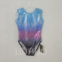 LIUHUO Artistic Gymnastics Suit Blue Children's Performance Professional Costume BD1442