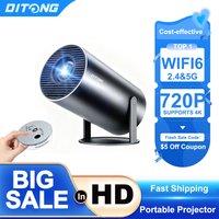 DITONG HY300 Plus HD Projector Portatil 4K Projetor Android LED Video Home Theater Cinema Phone Mini Proyector Movie HY300 Pro