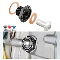 NICECNC Aluminum Reducer Oil Drain Plug For Yamaha Raptor 700 700R Big Bear Grizzly Wolverine Kodiak Timberwolf Kodiak 2006-2024