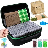 Diamond Painting Storage Bag, Bead Storage Boxes for Diamond Painting Accessories and Tools, 120/60/30 Round Bottles