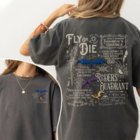 2 Side Patten Cotton Tee Basgiath War College Dragon Rider Retro Shirt Fourth Wing Riders Casual T-Shirt Fantasy Apparel Y2K Top