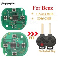jingyuqin KR55WK45144 Remote Car Key Board Fob 315MHZ 433Mhz ID46 PCF7941Chip For Mercedes Benz Fortwo 451 2007-2013 3/4Buttons