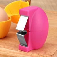 New Handheld Raw Egg Shell Opener Stainless Steel PP Egg Opener Tool Creative Egg Peeler Kitchen Baking Tool