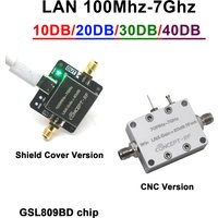 GSL809BD GaAs 100M-7Ghz LNA Low Noise Amplifier 10db-40dB Gain Drive Signal Receiver RF Systems GNSS GPS Satellite Radio 5G 5.8G