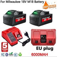Bateria zamienna Bonacell do Milwaukee 18V 6000mAh dla M18 M18B5 XC Li-ion Battery 48-11-1815 48-11-1850 2604-22 2604-20 2708-22 2607-22
