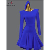 Latin Dance Dress Girls Ballroom Dress for Dancewear Practice Wear Prom Costume Cabaret Samba Sports Line Suit Skirts Customized