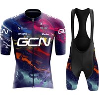 2024 New Men's Summer Cycling Short Sleeved Road Bike Breathable Shirt Cycling Team Training Suit Bib Shorts Quick Drying Set