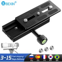 BEXIN QR120 Camera Clamp Lens Support Quick Release Long Plate Clamp Mount Bracket Adapter Clip For Arca Tripod Ball