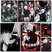 Japan T-Tokyo Ghoul ANIME Poster art HD canvas advanced aesthetic Printing Paper Wall Art for Living Room Home Decor