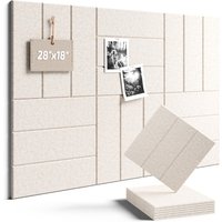 Q Felt Bulletin Board Tiles, Cork Board Alternative for Office Decoration, Wall Cork Board, Decorative Cork Substitute