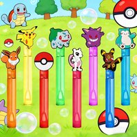 Pikachu Pokémon Anime Cartoon Bubble Soap Bottle, Wedding Gift for Guests, Birthday Party Decoration, Baby Gift, Children's Toy