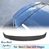Carbon Fiber Rear Roof Spoiler for Mercedes Benz C Class S205 Wagon Hatchback 2015-2018 Car Rear Roof Wing Spoiler Lip Black FRP