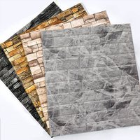 1-40pcs 38.5X35cm 3D DIY Room Decor Foam Home Decoration Self-adhesive Waterproof Wall Stickers Retro Brick Pattern Wallpaper