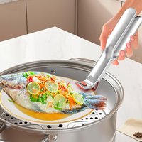 Stainless Steel Gripper Clips Hot Dish Plate Anti-Scald Clip Non-Slip Bowls Clamp Holder For Frying Pans Air Fryer Steamers Oven
