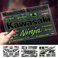 FOR KAWASAKI Long Lasting Waterproof Reflective Sticker Scratch Conceal Fit Motorcycle Car Helmet Fridge Decals