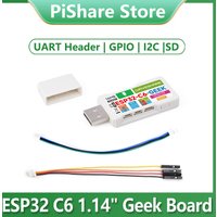 ESP32-C6 Geek 1.14inch Development Board with 1.14 inch 240 × 135 65K Color LCD USB-A Port