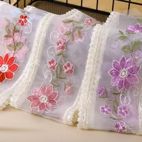 5/15 Yards Sewing Fabric Craft Flower Embroidery Lace Supplies Ribbon Needlework Accessories Clothing Decoration Drop Shipping