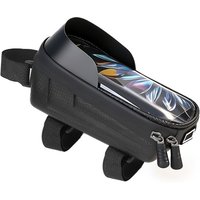Bike Frame Bag, Waterproof Shockproof Touch Screen Bike Phone Holder, Handlebar Pouch, Cycling Accessories
