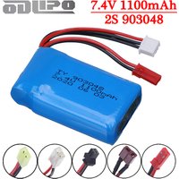 7.4V 1100mAh 903048 Lipo Battery With JST/T For Wltoys V353 A949 A959 A969 A979 k929 RC Off-road racing Crawler truck Toys Parts