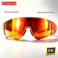 Okulary inteligentne OnePlus AI ChatGPT z kamerą 8K, 2400W, 32GB, z funkcją antywstrząsową, do nagrywania wideo i robienia zdjęć podczas jazdy na rowerze, sportowe okulary przeciwsłoneczne z podwójnym