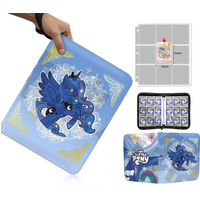 My Little Pony Princess Luna Rarity Zipper Binder Game Card Collection Book Photo Album Card Holder Animation Peripheral Gift