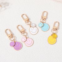 Lovely Big And Small Smile Keychains Colorful Smile Face Keyring For Women Men Good Friendhsip Gift Fit Airpods Pendant Jewelry