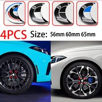 4PC 56mm 60mm 65mm Car Styling Wheel Hub Center Cap Badge Sticker For F35 G20 G03 G05 F10 E93 F20E87 E30 E46 E28 E34 E39 E60